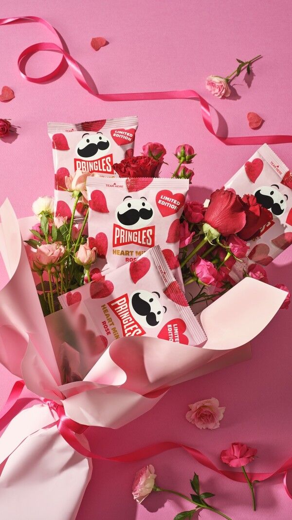 프링글스 신제품 ‘프링글스 하트 미니로즈’. 프링글스 제공 [뉴스락]