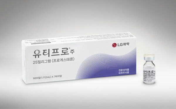LG화학의 피하주사형 프로게스테론 제제 신제품 유티프로. 사진=LG화학 [뉴스락]