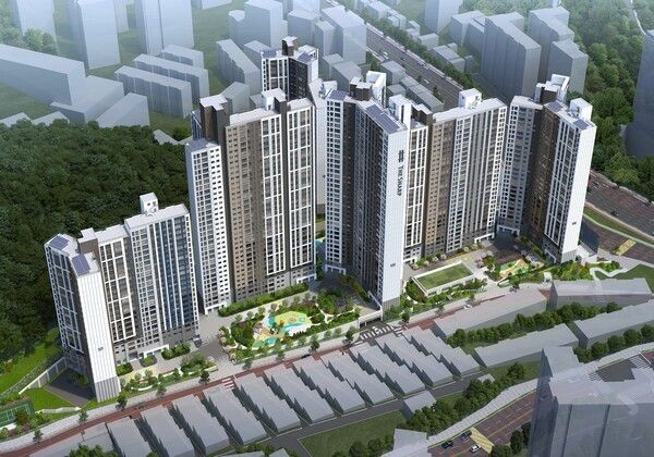 더샵 트리센트 조감도. 사진=포스코이앤씨 [뉴스락]