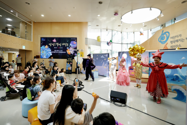 지난 1일 신촌 세브란스병원에서 열린 종근당 키즈오페라(KIDS HOPERA) 공연. 종근당홀딩스 제공 [뉴스락]