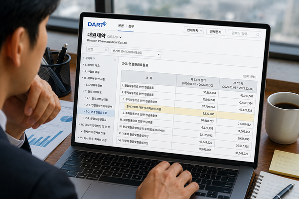 금융감독 전자공시.
