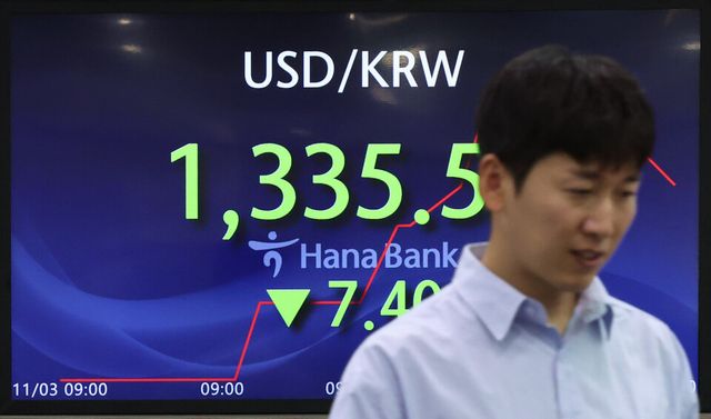 3일 서울외환시장에서 원·달러 환율이 전 거래일(1342.9월)보다 7.9원 내린 1335원에 출발했다. [사진출처=뉴시스]