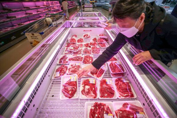 서울시내 한 마트 정육 코너 [사진제공=뉴시스]