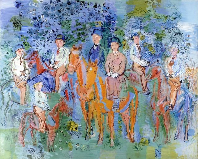 나무&nbsp;아래&nbsp;기수들,&nbsp;1931-1932년&nbsp;캔버스에&nbsp;유채,&nbsp;213&nbsp;x&nbsp;260cm&nbsp;©&nbsp;Centre&nbsp;Pompidou,&nbsp;MNAM-CCI/Jean François&nbsp;Tomasian/Dist.&nbsp;RMN-GP