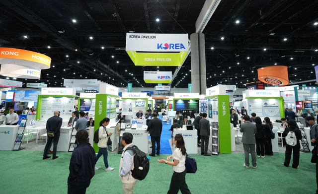 지난 3일부터 나흘간 미국 샌디에이고에서 열리는 BIO USA 2024 한국관 전경. 미국이 자국 바이오산업 안보를 위해 중국 바이오 기업을 배제하는 생물보안법을 제정하는 가운데&nbsp; 매년 참가했던 중국 우시바이오로직스, 우시앱텍 등이 올해는 불참했다.&nbsp; [사진 제공=한국바이오협회]&nbsp;&nbsp;