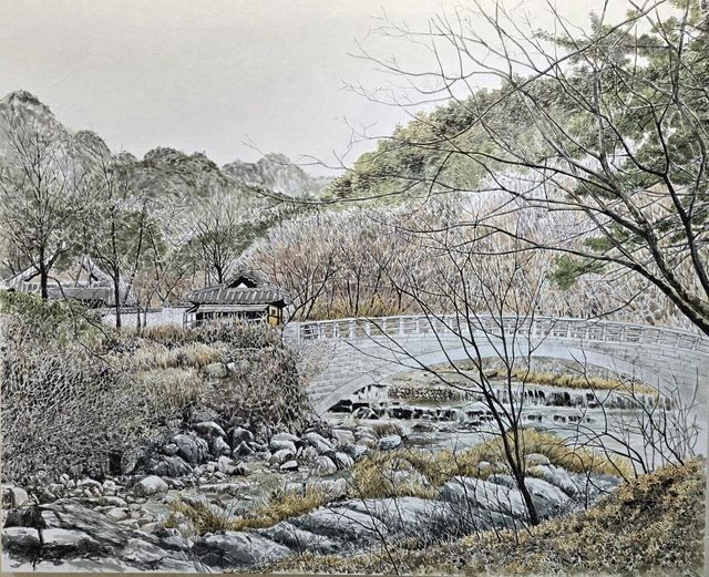 문경새재에 봄이 깃들다 [이미지제공=이상표 화백]