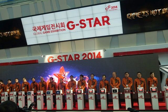 지난 2014년 10주년을 맞은 지스타 개막식이 열리고 있다. [사진출처=뉴시스]