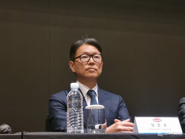 한미사이언스가 7일 서울 여의도 글래드호텔에서 그룹 중장기 전략을 발표했다. 사진은 한미사이언스 임종훈 대표.&nbsp;ⓒ투데이신문&nbsp;