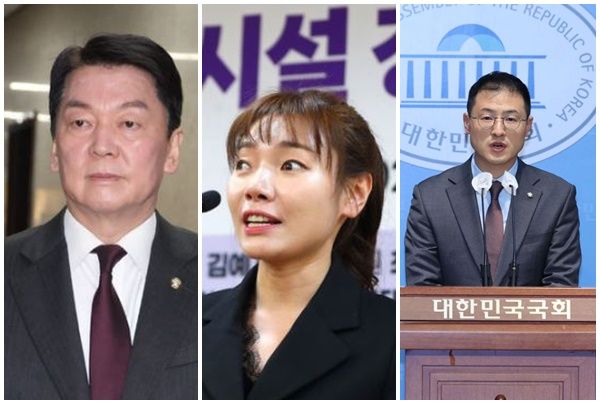 윤석열 대통령에 대한 탄핵소추안&nbsp;표결에 참여한 안철수·김예지·김상욱 의원. [사진출처=뉴시스]