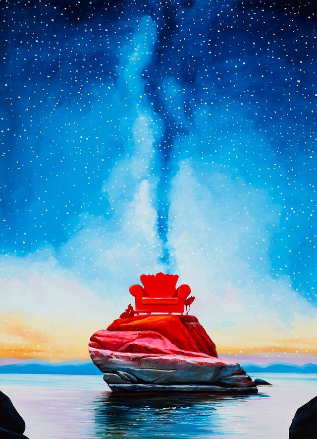 <Red territory, 72.7 x 53.0 cm, oil on canvas, 2017<br>