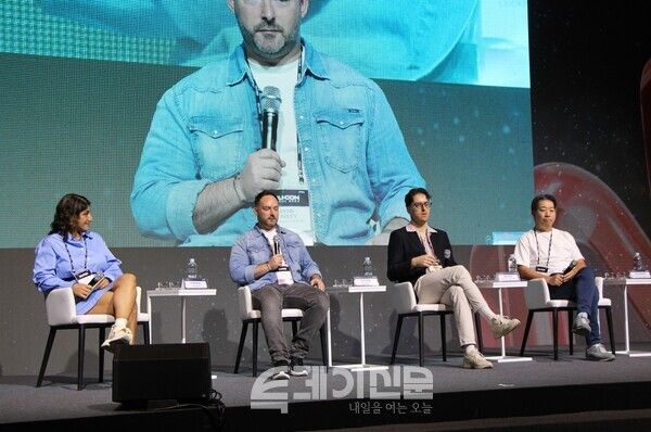 그랜드 하얏트 서울 호텔에서 뮤직 · 엔터테인먼트 페어 ‘뮤콘 2024’의 두 번째 오픈세션이 진행되고 있다. ⓒ투데이신문