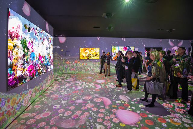 CES 2025가 열리고 있는 미국 라스베이거스 컨벤션 센터 삼성전자 전시관에서 관람객들이 붐비고 있다. [사진제공=삼성전자]