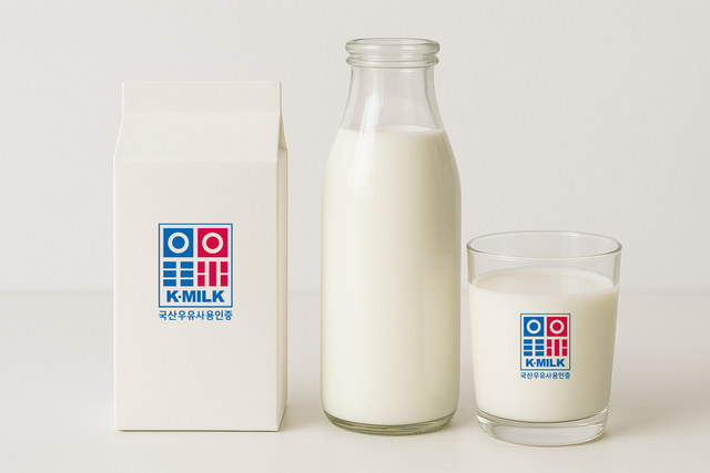 한국낙농육우협회는 국산 우유만을 사용한 제품 또는 국산 우유만을 사용한 식품을 제조하거나 판매 및 유통하는 업체에 국산 우유 사용을 보증하는 K-MILK 인증을 하고 있다. [사진제공=우유자조금관리위원회]