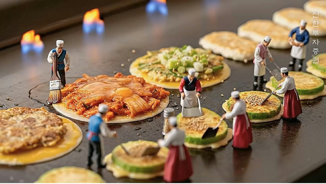 신한투자증권은 지난 2일 추석과 한글날을 기념해 공식 유튜브 채널 ‘알파TV’에서 AI로 구현한 ‘미니어처 키친’ 영상을 공개했다. [사진=신한투자증권]