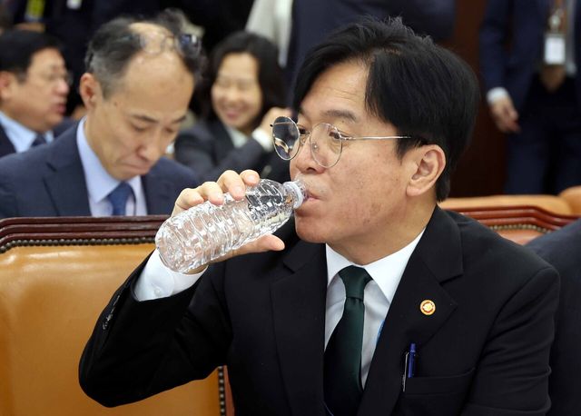 고용노동부 김영훈 장관이 지난 30일 서울 여의도 국회 기후에너지환경노동위원회에서 열린 고용노동부 등 종합감사에 참석해 있다. [사진제공=뉴시스]<br>