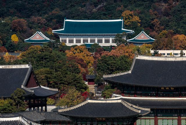 11일 서울 종로구 대한민국역사박물관 전망대에서 청와대가 보이고 있다. [사진제공=뉴시스]<br>