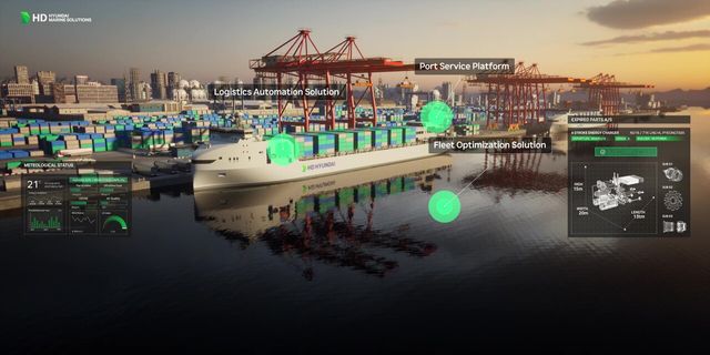 HD현대의 AI 기반 운항 솔루션 ‘오션와이즈’ 이미지. [사진=HD현대]
