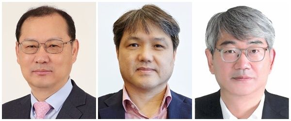 효성티앤씨 효성동나이법인장 배인한 부사장, 효성중공업 남통효성변압기유한공사 총경리 배용배 부사장, 효성중공업 건설PU장 박남용 부사장. [사진=효성그룹]