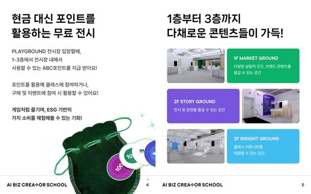 AI BIZ 크리에이터스쿨 PLAYGROUND 카드뉴스 [이미지 제공=AI BIZ 크리에이터스쿨 SNS]
