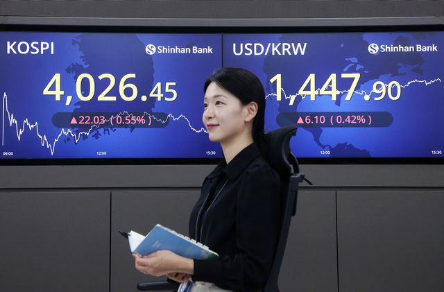 6일 코스피가 개인과 기관 매수세로 4000선을 지키며 마감했다. [사진=신한은행]