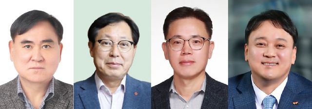 왼쪽부터 여천NCC 김길수 공동대표, 롯데케미칼 이영준 대표이사 겸 롯데 화학군 총괄대표 사장, LG화학 김동춘 대표이사, SK지오센트릭 김종화 대표이사. [사진=여천NCC, 롯데케미칼, LG화학, SK이노베이션]