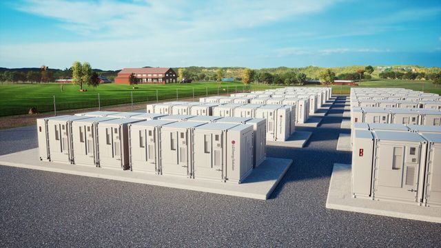 LG에너지솔루션의 전력망용 ESS 배터리 컨테이너 제품. [사진=LG에너지솔루션]