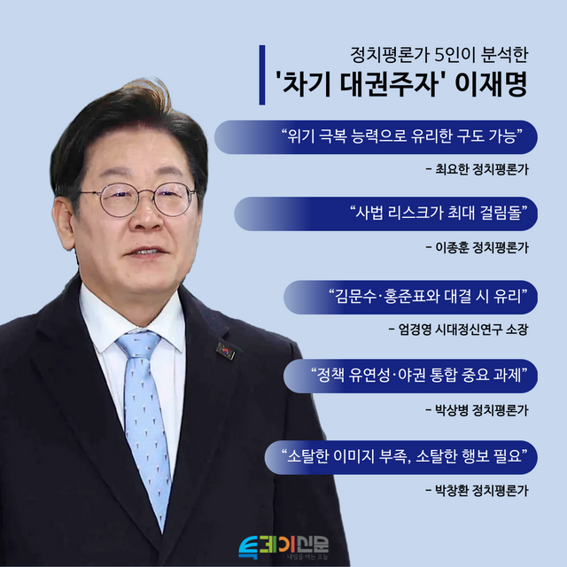 더불어민주당 이재명 대표&nbsp;인포그래픽.&nbsp;[사진출처=뉴시스/투데이신문 편집]<br>