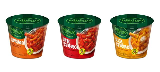 CJ제일제당 비비고 컵떡볶이 3종 [사진=CJ제일제당]