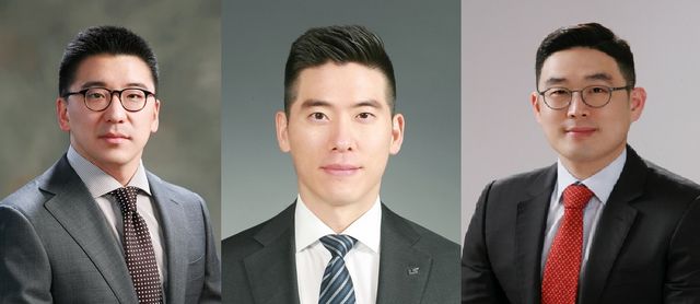 예스코홀딩스 구본혁 부회장(왼쪽부터), LS MnM 구동휘 부사장, LS전선 구본규 사장. [사진출처=LS그룹]