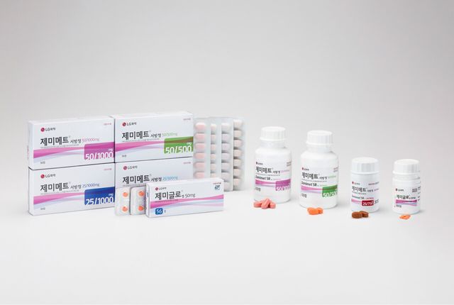 LG화학 당뇨병 신약 제미글로 제품군. [사진=LG화학]