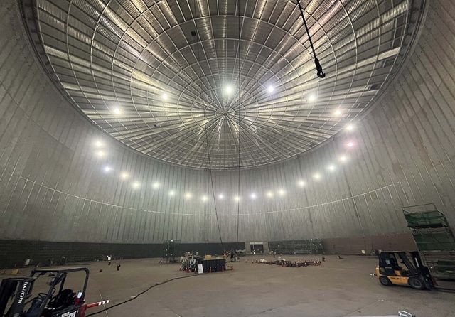 광양 제2LNG터미널 7호기 탱크 내부 [사진=포스코]