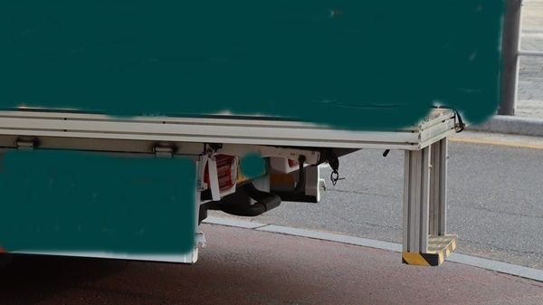 튜닝 승인서를 받지 않은 한 유세차량.&nbsp;ⓒ투데이신문