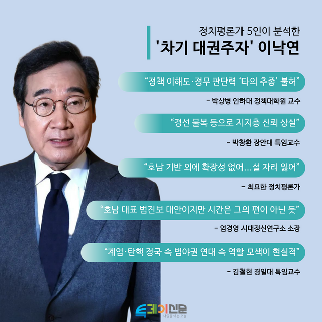 이낙연 전 국무총리 인포그래픽.&nbsp;[사진출처=뉴시스/투데이신문 편집]<br>