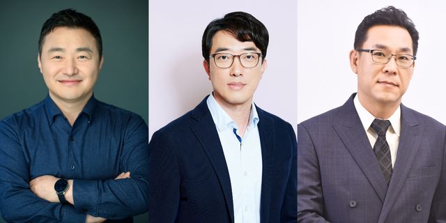 왼쪽부터 삼성전자 노태문 사장, 최원준 사장, 김철기 부사장 [사진=삼성전자]