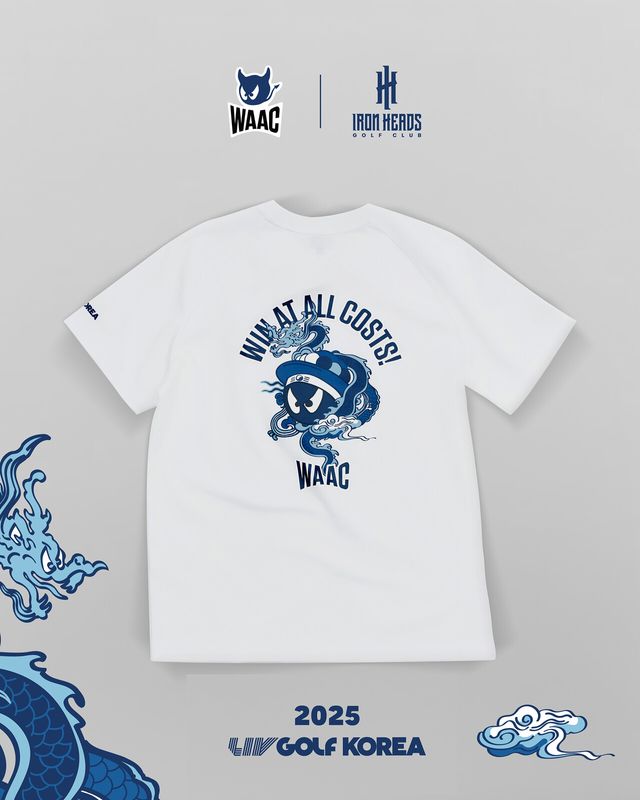코오롱FnC의 컨템포러리 골프웨어 브랜드 왁(WAAC)이 팀 아이언 헤드와 협업한 한정 컬렉션을 선보인다. [사진=코오롱FnC]