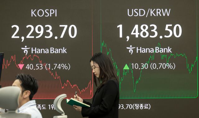 9일 서울 외환시장에서 원·달러 환율은 전 거래일 주간거래 종가(1473.2원)보다 10.9원 오른 1484.1원에 주간 거래를 마감했다. [사진=뉴시스]