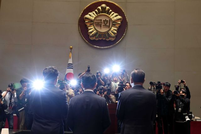 서울 여의도 국회에서 국민의힘이 의원총회를 개최했다. [사진=뉴시스]