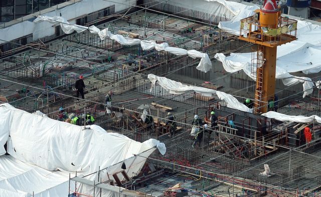 수도권의 힌 아파트 건설현장 모습. [사진=뉴시스]