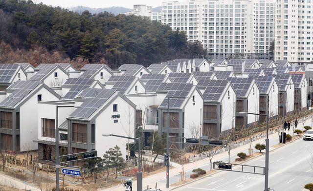 세종시에 위치한 임대형 제로에너지 단독주택 '로렌하우스' 전경. [사진=뉴시스]