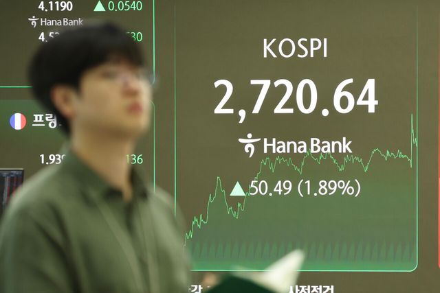 29일 코스피는 전 거래일(2670.15)보다 50.49포인트(1.89%) 오른 2720.64에 장을 마쳤다. [사진=뉴시스]