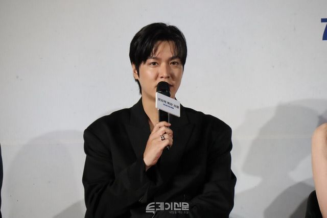 영화 <전지적 독자 시점> 제작보고회에서 촬영 소감을 말하고 있는 이민호 배우&nbsp;©투데이신문