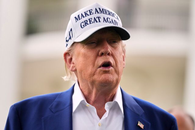 도널드 트럼프 미국 대통령이 18일(현지시간) 워싱턴DC 백악관에서 연설하고 있는 모습. [사진제공=뉴시스/AP]<br>