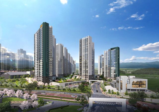 용인 푸르지오 원클러스터 2단지 메인투시도 [사진=대우건설]