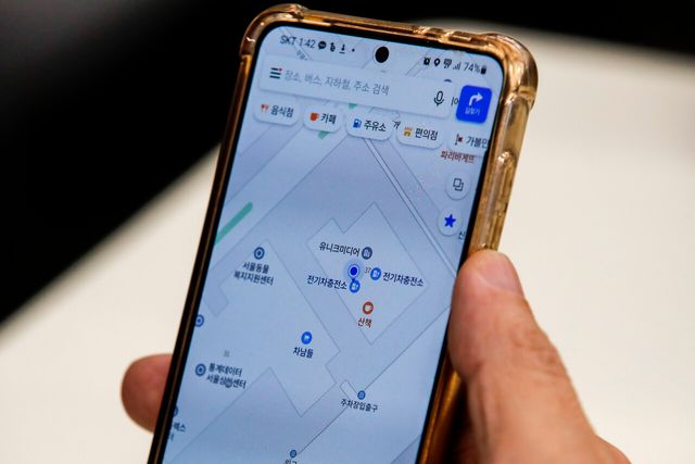 서울 마포구 한 지역에서 GPS 신호가 현재 위치를 나타내고 있다. [사진=뉴시스]