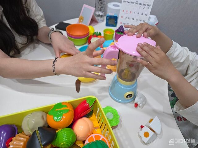 발달지연 치료 중인 아이의 모습 ⓒ투데이신문