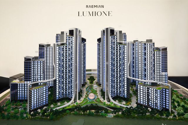 삼성물산 개포우성7차 홍보관 모형. [사진=뉴시스]