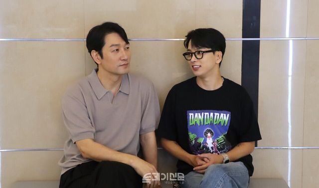 이석준(왼쪽)·최석진(오른쪽) 배우가 투데이신문과 인터뷰하고 있다. ©투데이신문