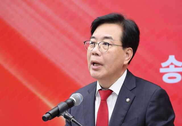 &nbsp;송언석 국민의힘 비상대책위원장 겸 원내대표. [사진제공=뉴시스]<br>