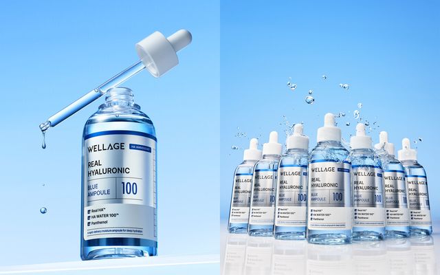 휴젤 웰라쥬 히알루로닉 블루 100 앰플 제품 사진. [사진=휴젤]