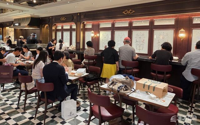 28일 오전 신세계 강남점 지하 1층 델리관 한 음식점 테이블.&nbsp;ⓒ투데이신문<br>